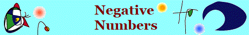 Negative
 Numbers