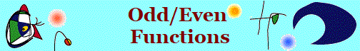 Odd/Even 
Functions