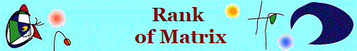 Rank
 of Matrix